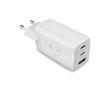 Chargeur rapide avec triple port 1 USB-A et 2 USB-C Fresh'n Rebel 67 W couleur gris clair
