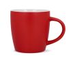 Tasse en céramique mate de 350 ml en plusieurs couleurs couleur rouge