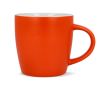 Tasse en céramique mate de 350 ml en plusieurs couleurs couleur orange