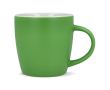 Tasse en céramique mate de 350 ml en plusieurs couleurs couleur vert lime