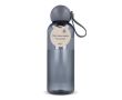 Gourde en plastique monochrome avec bouchon rond à anse 600 ml couleur gris foncé
