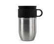 Mug isotherme en acier inoxydable avec petite anse 280ml couleur argenté
