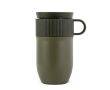 Mug isotherme en acier inoxydable avec petite anse 280ml couleur vert olive
