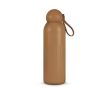 Gourde isotherme en acier monochrome avec bouchon rond à anse 500 ml couleur marron