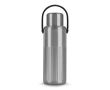 Thermos en acier inoxydable recyclé avec bouchon servant de tasse 1L couleur argenté