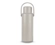 Thermos en acier inoxydable recyclé avec bouchon servant de tasse 1L couleur beige