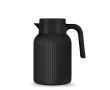 Carafe isotherme avec motif de rayures verticales 1,5L couleur noir