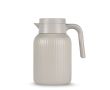 Carafe isotherme avec motif de rayures verticales 1,5L couleur beige
