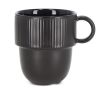 Tasse en porcelaine avec petite anse supérieure 270ml couleur noir