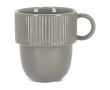 Tasse en porcelaine avec petite anse supérieure 270ml couleur gris
