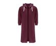 Peignoir en coton et polyester avec capuche ajustable taille S/M couleur bordeaux