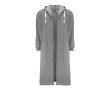 Peignoir en coton et polyester avec capuche ajustable taille S/M couleur gris