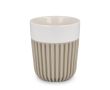 Tasse en porcelaine fabriquée en Europe avec housse isolante, 280 ml couleur beige