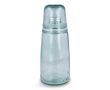 Carafe avec bouchon métallique et verre assorti 1 L couleur transparent