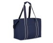 Sac isotherme en RPET à un compartiment avec isolation en aluminium couleur bleu foncé