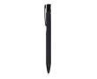 Stylo en aluminium recyclé avec clip noir et encre bleue couleur noir