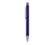 Stylo en aluminium recyclé à toucher doux et encre bleue couleur violet