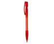 Stylo en plastique fabriqué en Allemagne à encre bleue rechargeable couleur rouge transparent