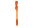 Stylo en plastique fabriqué en Allemagne à encre bleue rechargeable couleur orange transparent