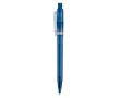 Stylo en plastique mat fabriqué dans l’UE avec recharge à encre bleue couleur bleu foncé