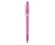 Stylo en plastique mat fabriqué dans l’UE avec recharge à encre bleue couleur rose