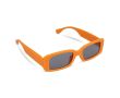 Lunettes de soleil noires en plastique 100% recyclé couleur orange