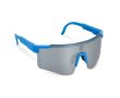 Lunettes de sport haute performance colorées avec verres argentés couleur bleu bondi