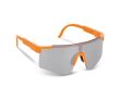 Lunettes de sport haute performance colorées avec verres argentés couleur orange fluorescent