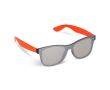 Lunettes de soleil avec verres miroir UV400 et branches colorées couleur orange