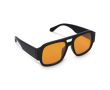 Lunettes de soleil recyclées avec verres teintés et protection UV400 couleur noir