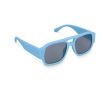 Lunettes de soleil en plastique dur recyclé avec protection UV400 couleur bleu bondi