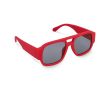 Lunettes de soleil en plastique dur recyclé avec protection UV400 couleur rouge