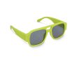 Lunettes de soleil en plastique dur recyclé avec protection UV400 couleur vert lime