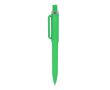 Stylo à bille en plastique recyclé, finition douce et encre bleue couleur vert lime