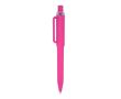 Stylo à bille en plastique recyclé, finition douce et encre bleue couleur rose