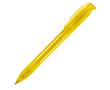 Stylo en plastique fabriqué dans l’UE avec recharge Jumbo, encre bleue couleur jaune