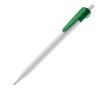 Stylo en plastique blanc avec clip original couleur vert