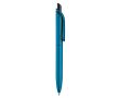Stylo en plastique métallisé avec clip solide et recharge jumbo bleue couleur bleu ciel