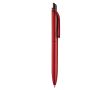 Stylo en plastique métallisé avec clip solide et recharge jumbo bleue couleur rouge