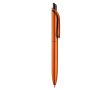 Stylo en plastique métallisé avec clip solide et recharge jumbo bleue couleur orange
