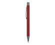 Stylo en aluminium avec finition soft-touch et encre bleue couleur bordeaux