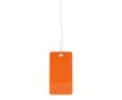Étiquette d’identification de bagage à remplir à l’intérieur couleur orange