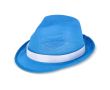 Chapeau en polyester, disponible en plusieurs couleurs vives couleur bleu