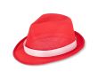 Chapeau en polyester, disponible en plusieurs couleurs vives couleur rouge
