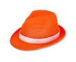 Chapeau en polyester, disponible en plusieurs couleurs vives couleur orange