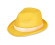 Chapeau en polyester, disponible en plusieurs couleurs vives couleur jaune