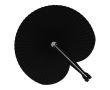 Eventail pliable et compact de différentes couleurs personnalisable couleur noir