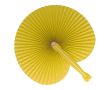 Eventail pliable et compact de différentes couleurs personnalisable couleur jaune