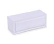 Antistress en mousse PU en forme carrée de conteneur maritime couleur blanc cassé