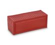 Antistress en mousse PU en forme carrée de conteneur maritime couleur rouge